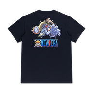 NEW ERA X ONE PIECE GEAR 5 MAGNET MAGNET FRUIT BLACK SHORT SLEEVE T-SHIRT