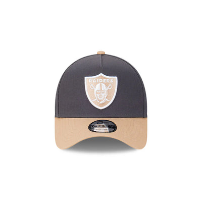 LAS VEGAS RAIDERS MIDNIGHT DESERT CAMEL VISOR GRAPHITE 9FORTY AF CAP