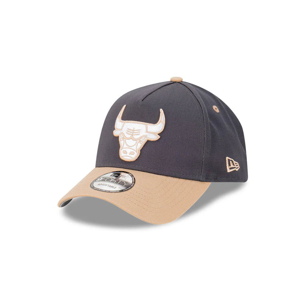 CHICAGO BULLS MIDNIGHT DESERT CAMEL VISOR GRAPHITE 9FORTY AF CAP