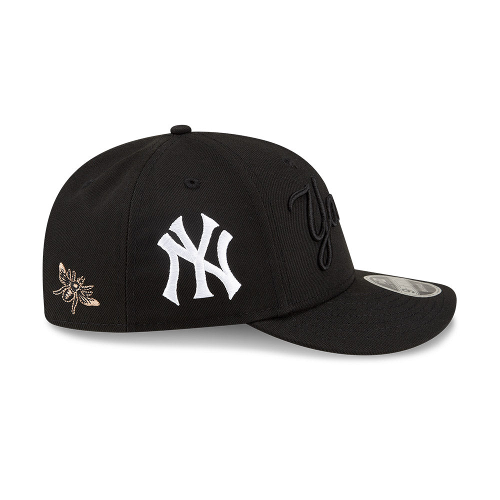 FELT X MLB 2025 NEW YORK YANKEES LOGO BLACK LOW PROFILE 9FIFTY CAP