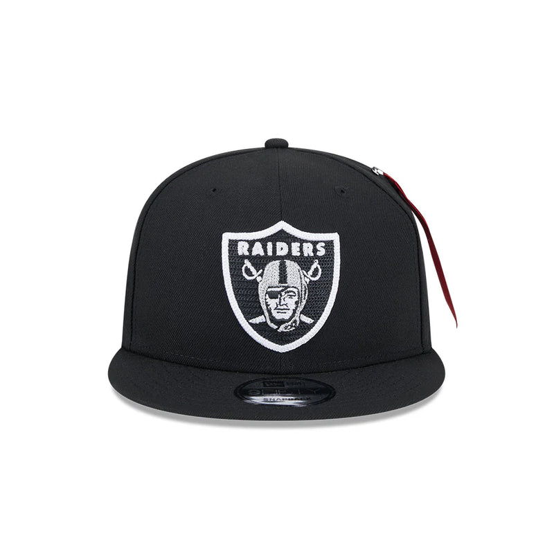 ALPHA INDUSTRIES X LAS VEGAS RAIDERS BLACK 9FIFTY CAP