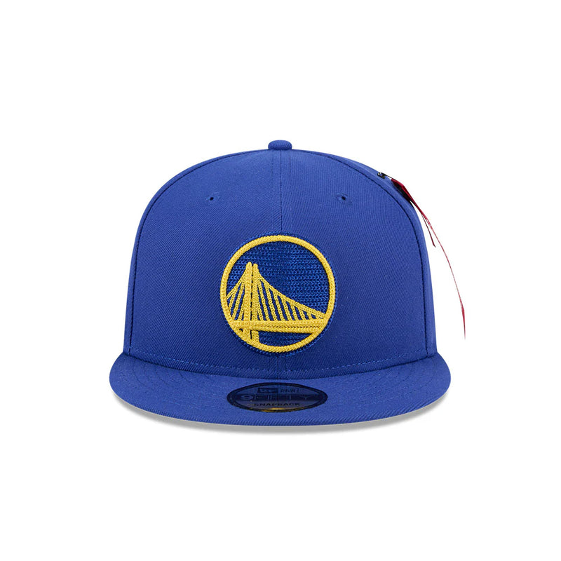 ALPHA INDUSTRIES X GOLDEN STATE WARRIOR MED BLUE 9FIFTY CAP