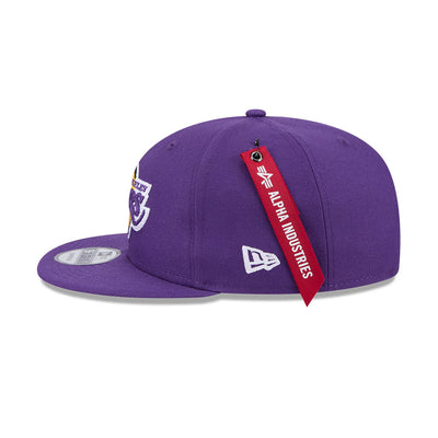 ALPHA INDUSTRIES X LOS ANGELES LAKERS PURPLE 9FIFTY CAP