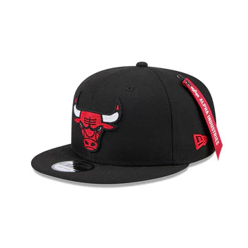 ALPHA INDUSTRIES X CHICAGO BULLS BLACK 9FIFTY CAP