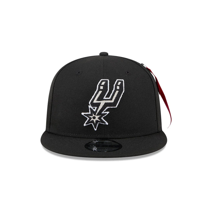 ALPHA INDUSTRIES X SAN ANTONIO SPURS BLACK 9FIFTY CAP