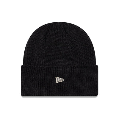 New Era Black Wide Cuff Beanie