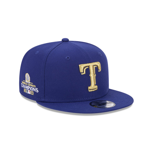 Texas Rangers MLB Gold Dark Blue 9FIFTY Snapback Cap - New Era Singapore