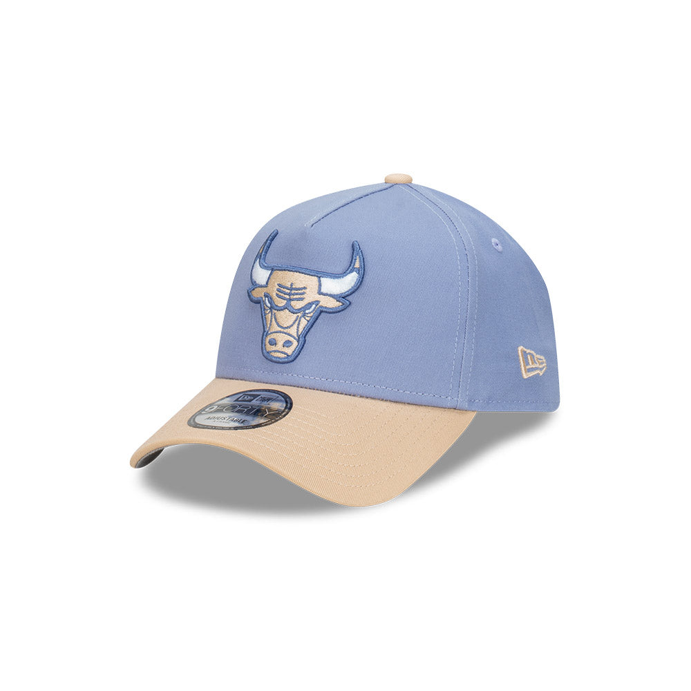 Chicago Bulls Blueberry Cream 2-Tone Oat Milk Visor Iris Flower 9forty AF Cap