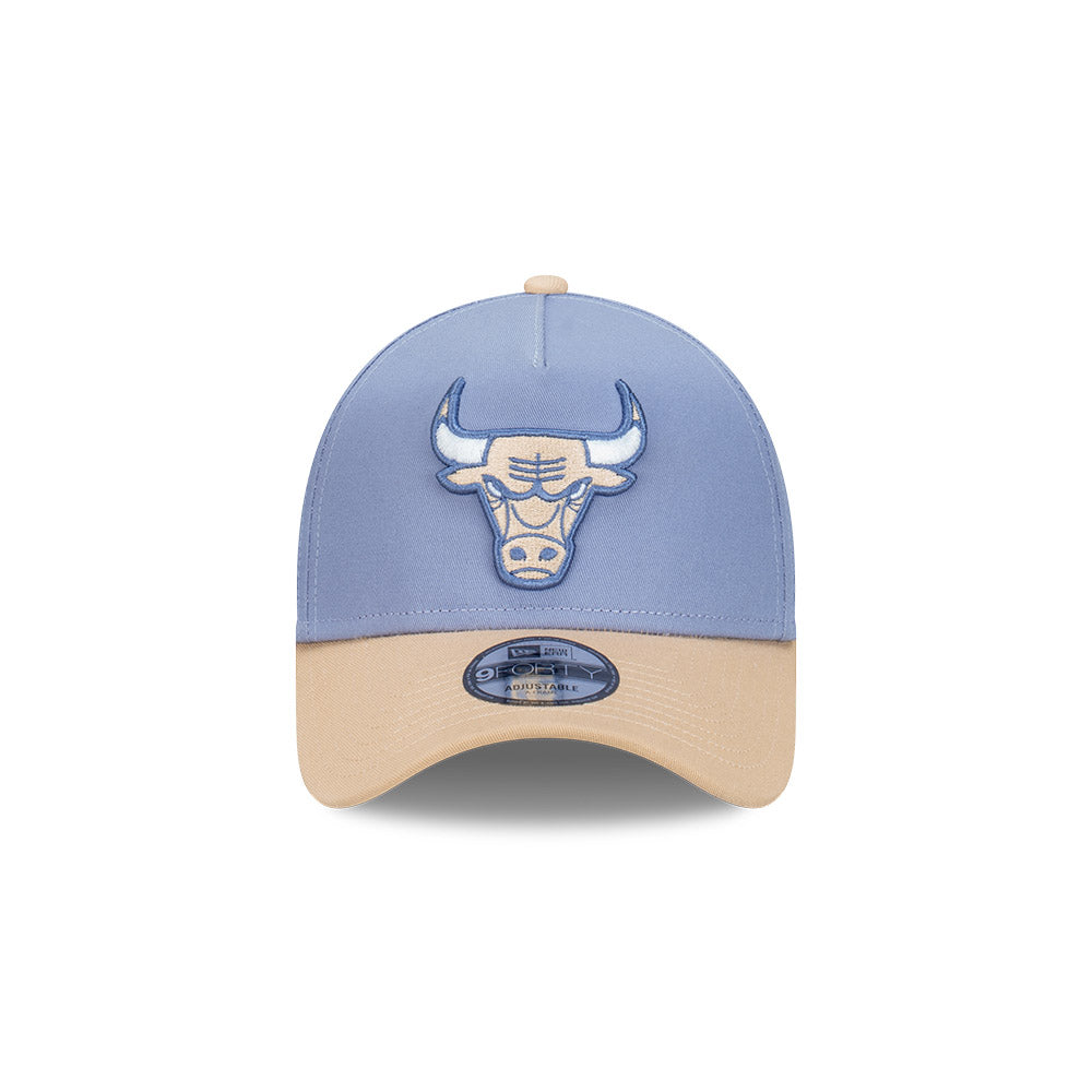 Chicago Bulls Blueberry Cream 2-Tone Oat Milk Visor Iris Flower 9forty AF Cap