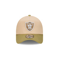 Las Vegas Raiders Beansprout 2-Tone Moss Green Visor Oat Milk 9Forty AF Cap