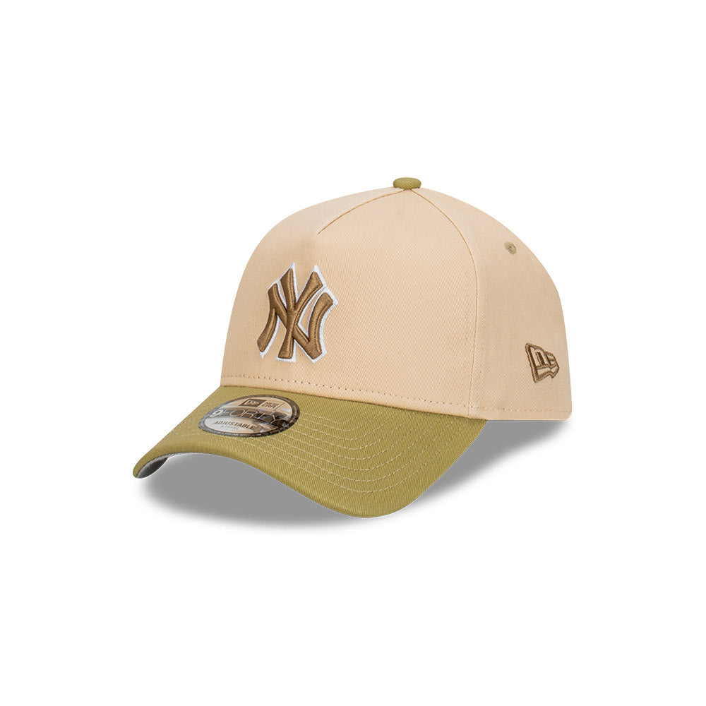 New York Yankees Beansprout 2-Tone Moss Green Visor Oat Milk 9Forty AF Cap