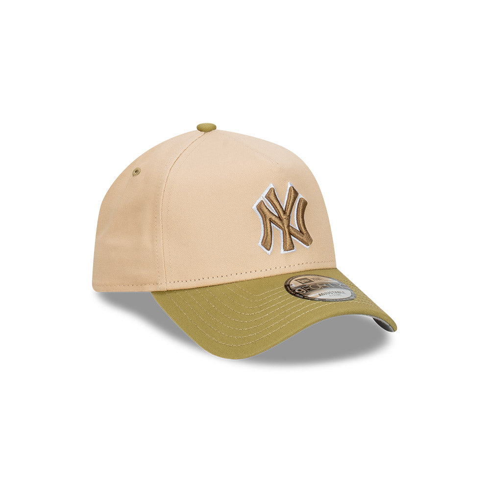 New York Yankees Beansprout 2-Tone Moss Green Visor Oat Milk 9Forty AF Cap