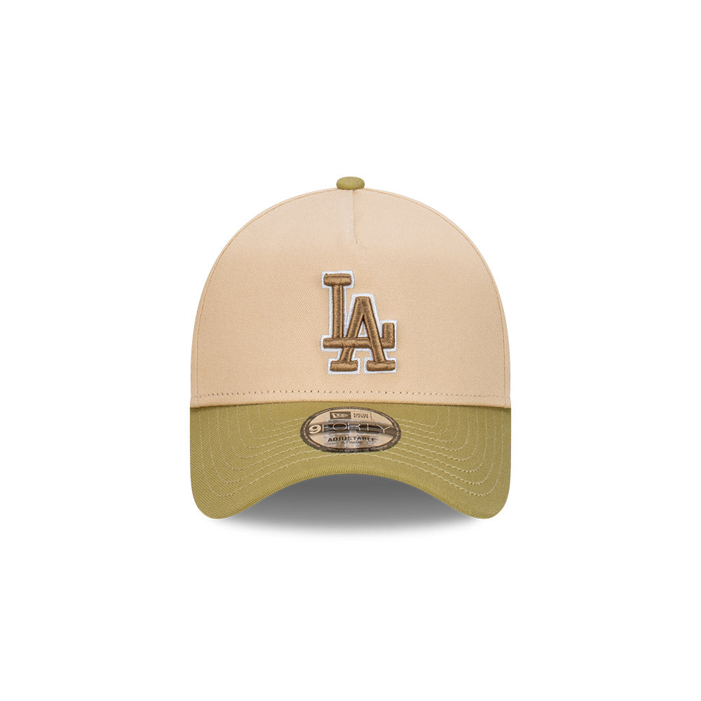 Los Angeles Dodgers Beansprout 2-Tone Moss Green Visor Oat Milk 9Forty AF Cap
