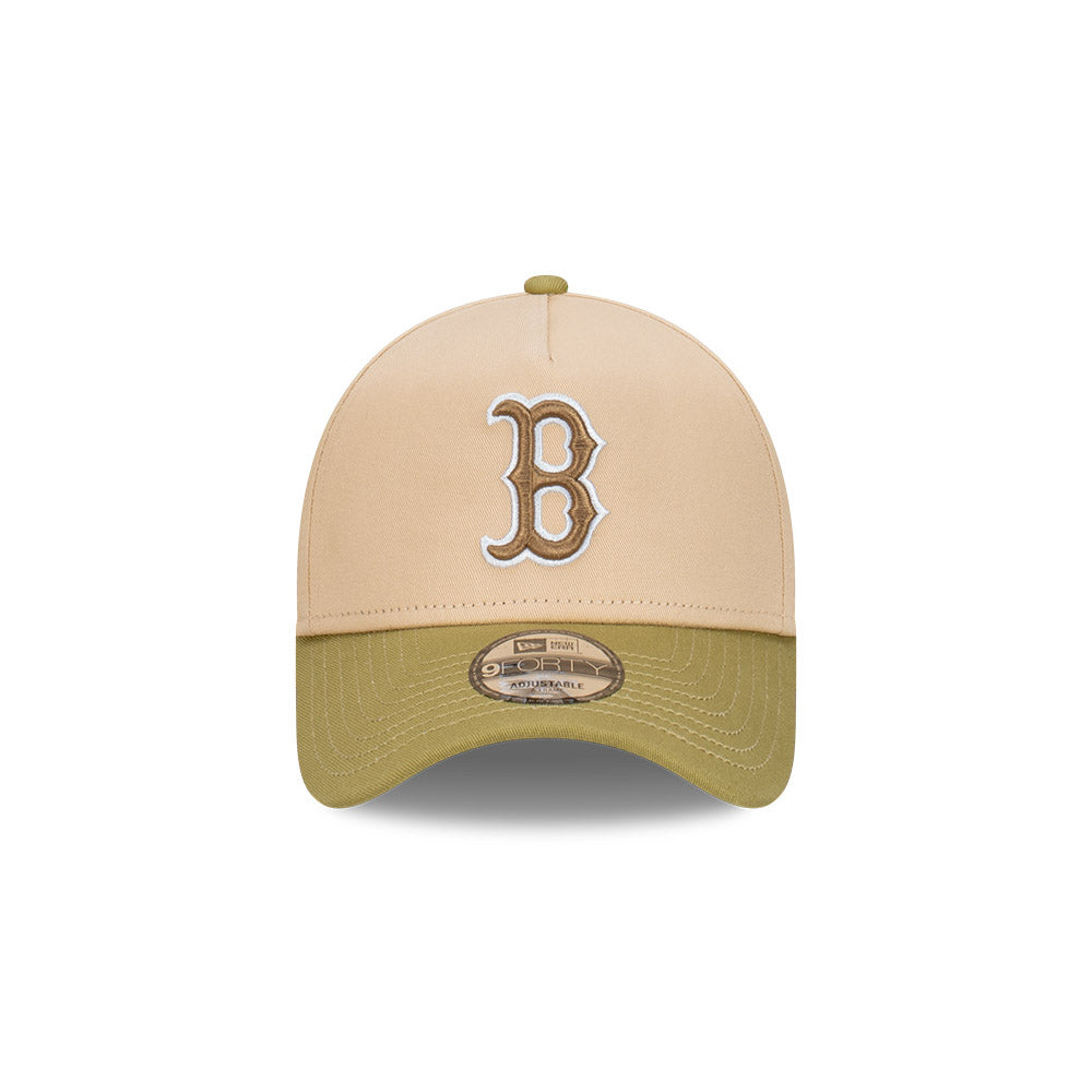 Boston Red Sox Beansprout 2-Tone Moss Green Visor Oat Milk 9Forty AF Cap