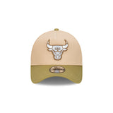 Chicago Bulls Beansprout 2-Tone Moss Green Visor Oat Milk 9Forty AF Cap