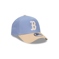 Boston Red Sox Blueberry Cream 2-Tone Oat Milk Visor Iris Flower 9Forty AF Cap