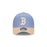 Boston Red Sox Blueberry Cream 2-Tone Oat Milk Visor Iris Flower 9Forty AF Cap