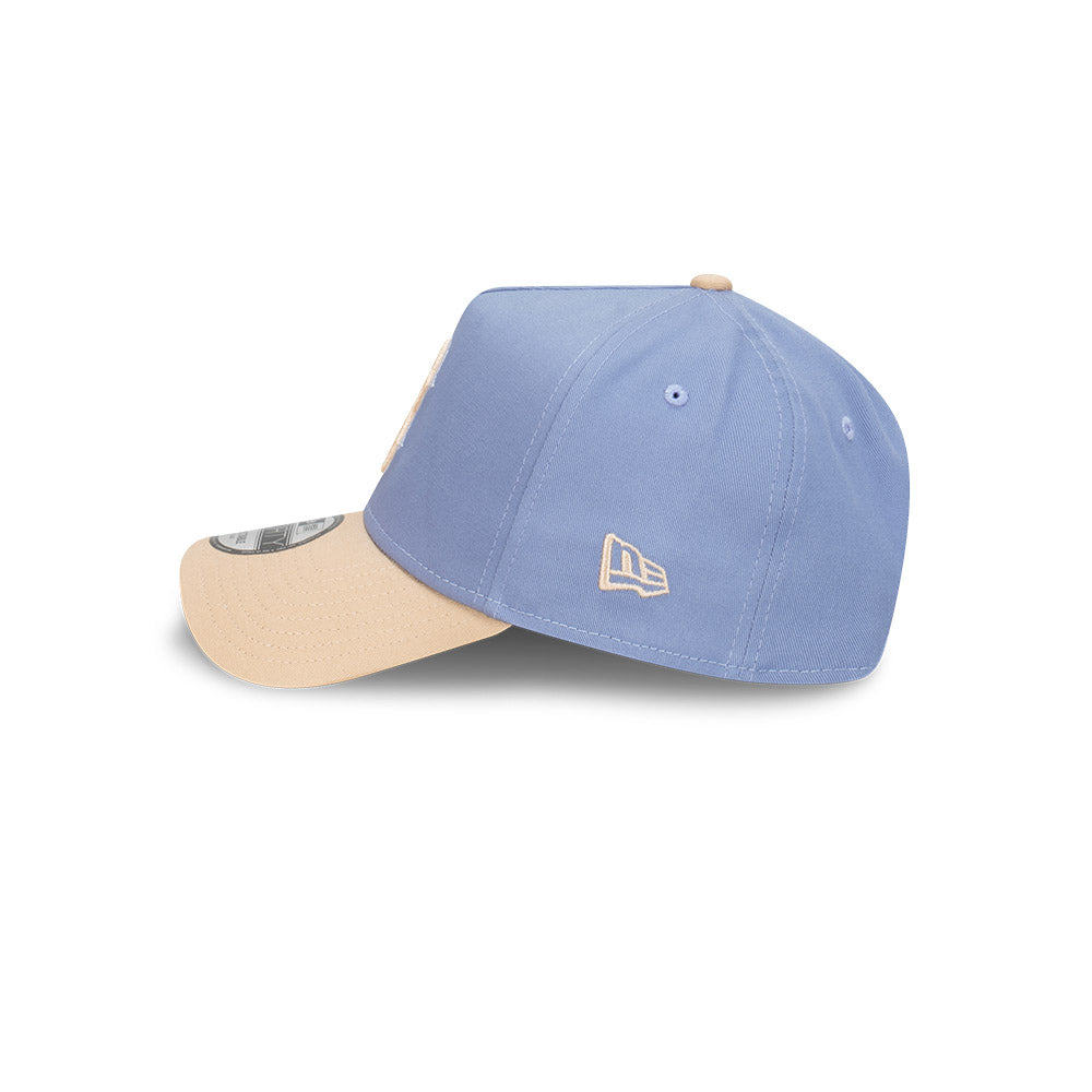 Boston Red Sox Blueberry Cream 2-Tone Oat Milk Visor Iris Flower 9Forty AF Cap