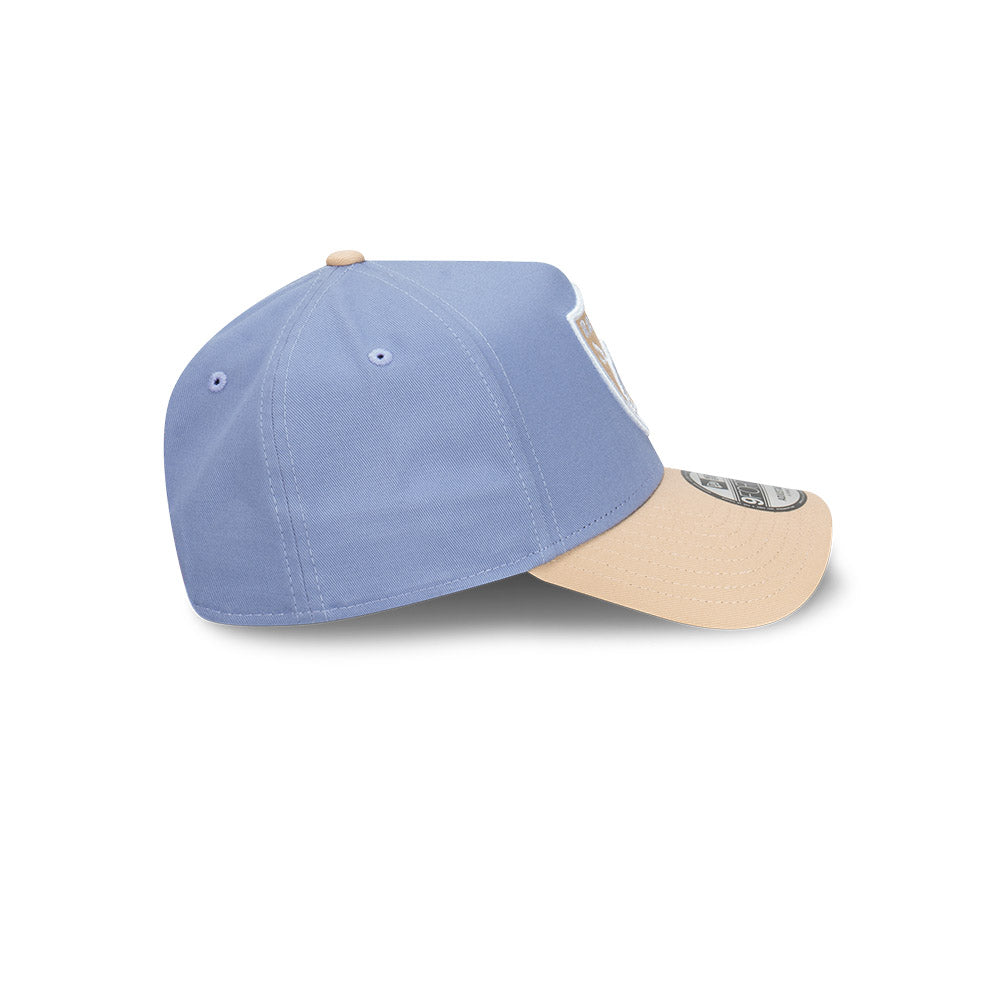 Las Vegas Raiders Blueberry Cream 2-Tone Oat Milk Visor Iris Flower 9Forty AF Cap
