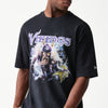 Minnesota Vikings NFL Games Premium Apparel Black Oversized T-Shirt