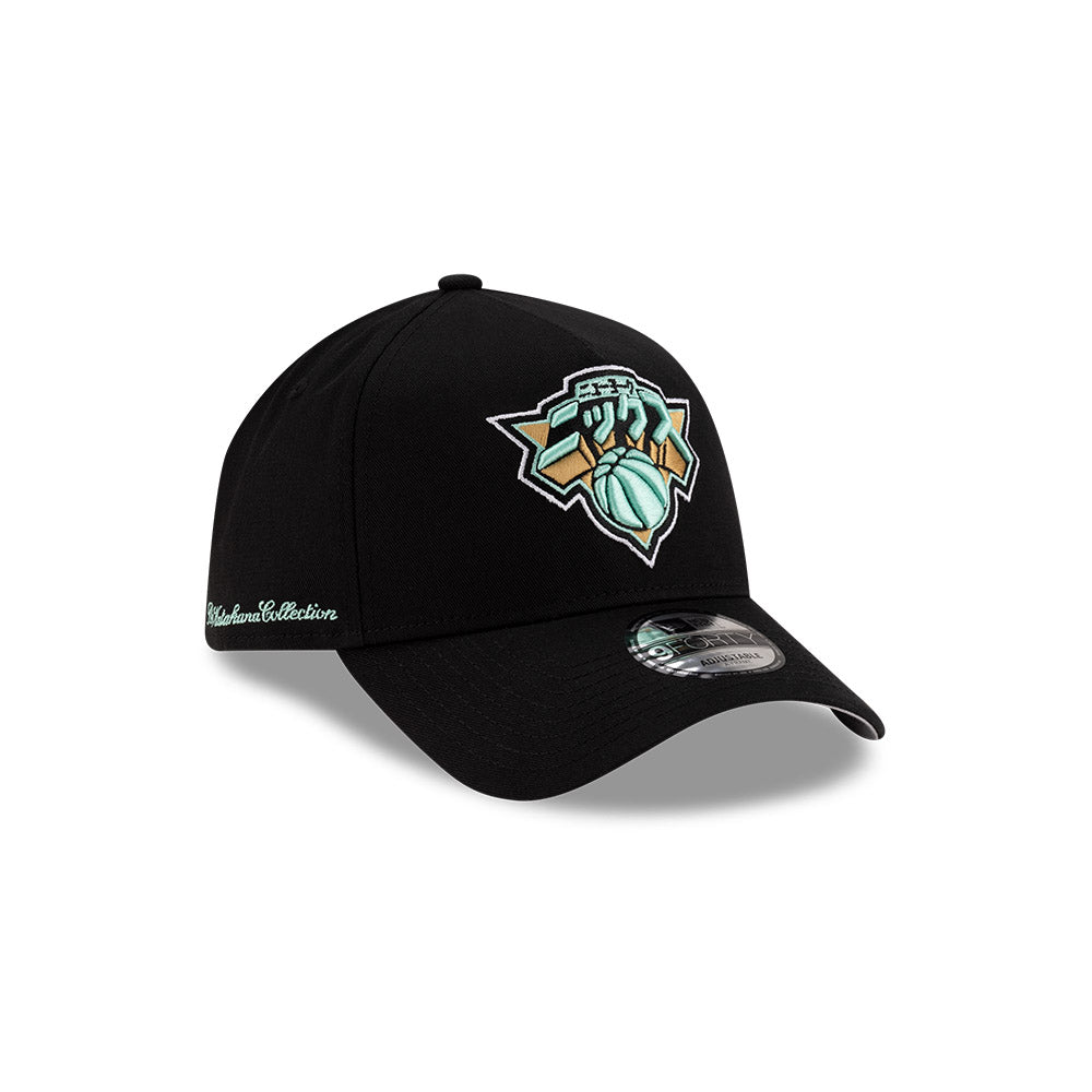 New Era x Hyperfly Katakana x NBA 20152 New York Knicks 9Forty A-Frame Black