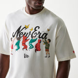 New Era X Netflix Squid Game Graphic White Oversized Short Sleeve T-Shirt