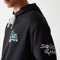 New Era X Netflix Squid Game Graphic Black Oversized Hoddie