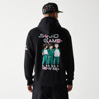 New Era X Netflix Squid Game Graphic Black Oversized Hoddie