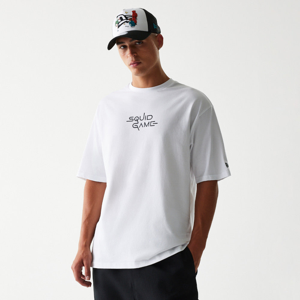 New Era X Netflix Squid Game Graphic White Oversized Short Sleeve T-Shirt