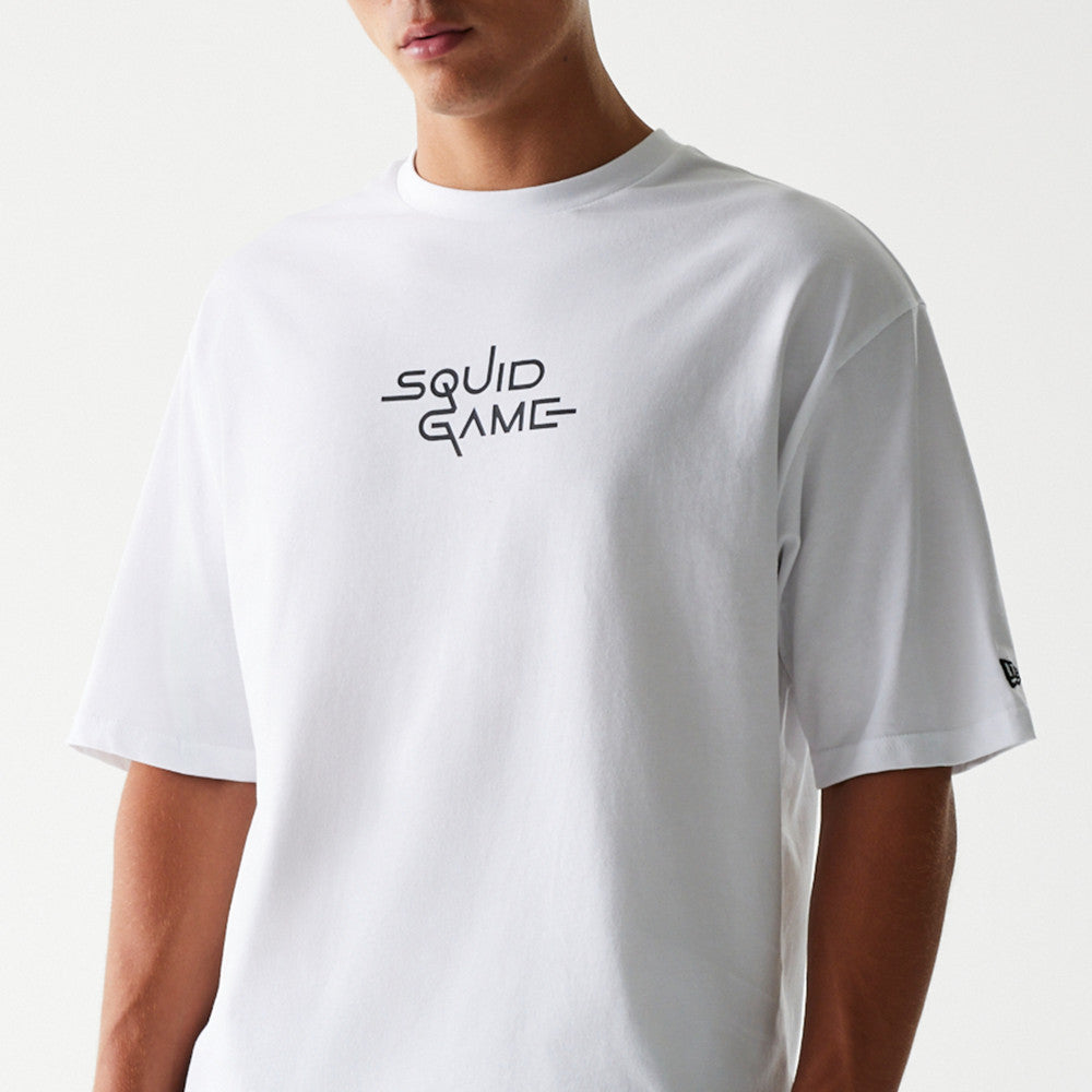 New Era X Netflix Squid Game Graphic White Oversized Short Sleeve T-Shirt