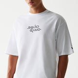 New Era X Netflix Squid Game Graphic White Oversized Short Sleeve T-Shirt