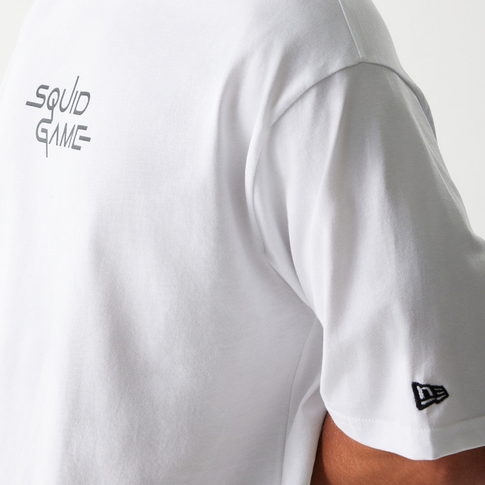 New Era X Netflix Squid Game Graphic White Oversized Short Sleeve T-Shirt
