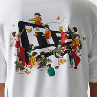 New Era X Netflix Squid Game Graphic White Oversized Short Sleeve T-Shirt