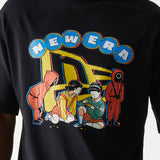 New Era X Netflix Squid Game Graphic Black Oversized Short Sleeve T-Shirt