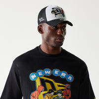 New Era X Netflix Squid Game Graphic Black Oversized Short Sleeve T-Shirt