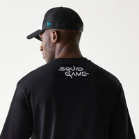 New Era X Netflix Squid Game Graphic Black Oversized Short Sleeve T-Shirt