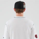 Netflix Stranger Things Demogorgon Short Sleeve Oversized Cotton T-Shirt in White