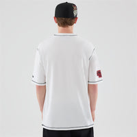 Netflix Stranger Things Demogorgon Short Sleeve Oversized Cotton T-Shirt in White