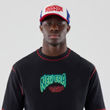 Netflix Stranger Things Eleven Short Sleeve Oversized Cotton T-Shirt in Black