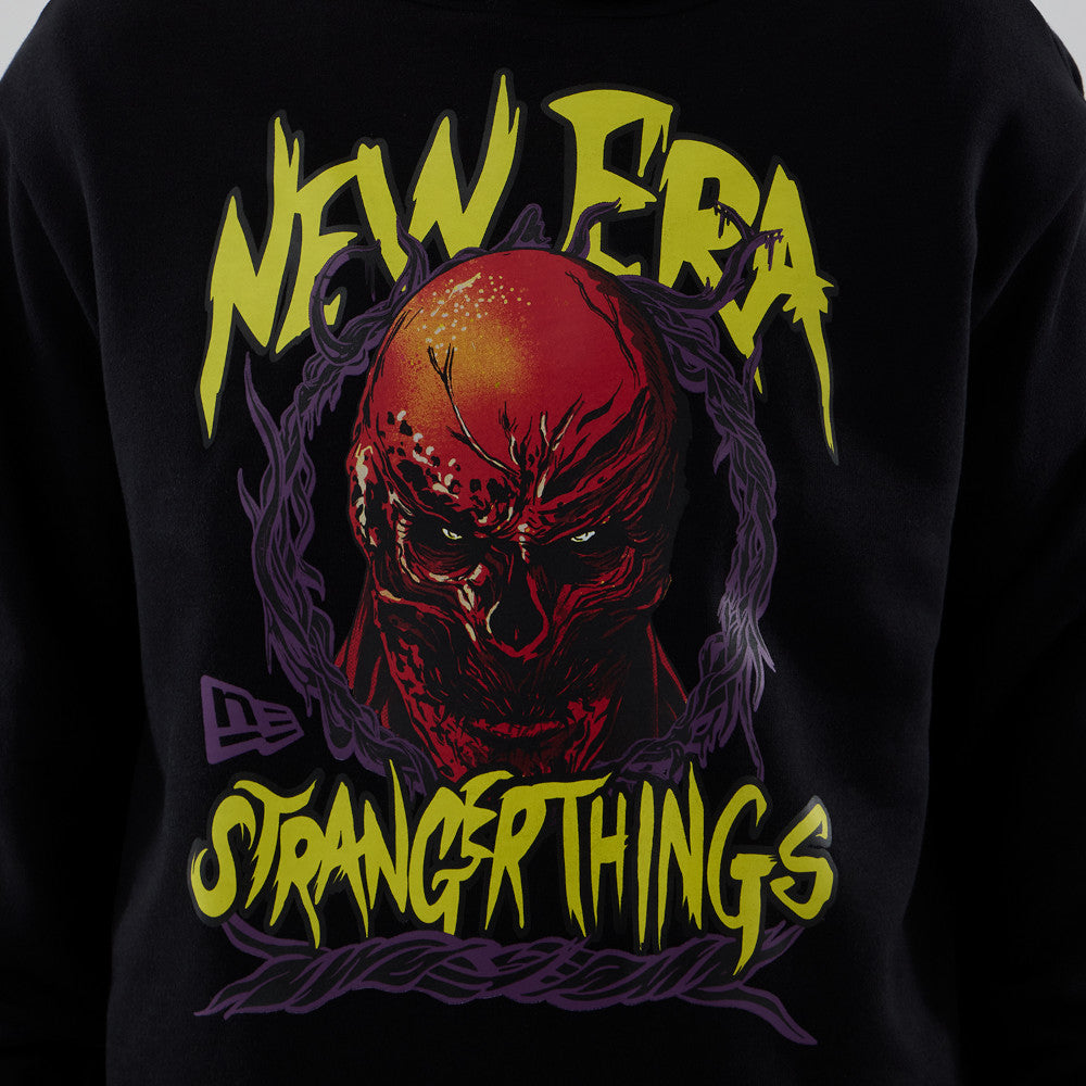 Netflix Stranger Things Vecna Fleece Pullover Hoodie in Black
