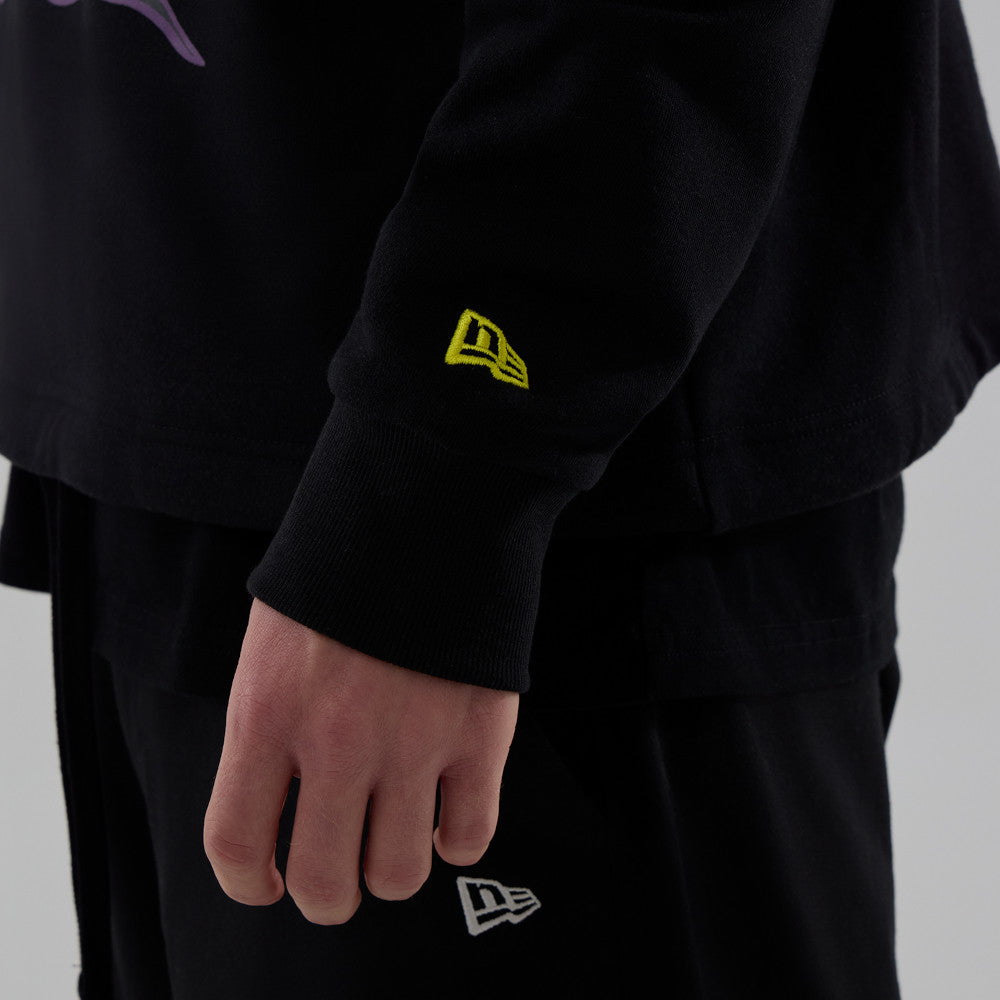 Netflix Stranger Things Vecna Fleece Pullover Hoodie in Black