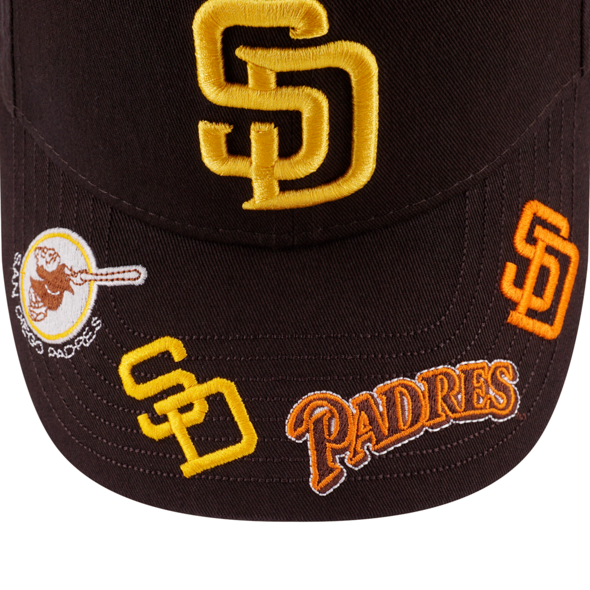 San diego padres hats through hot sale the years