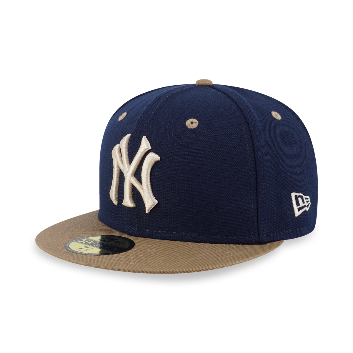 59Fifty Pack - Ocean Khaki New York Yankees Cooperstown Oceanside Blue 59Fifty Cap