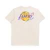 LOS ANGELES LAKERS TINT BRUSH LIGHT CREAM SHORT SLEEVE T-SHIRT