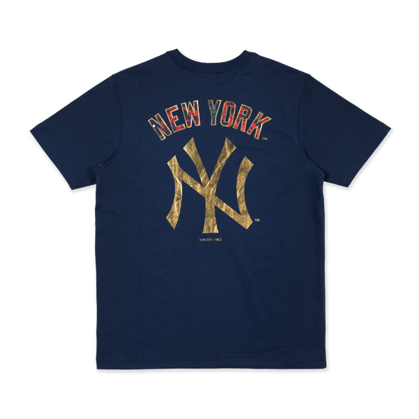 NEW YORK YANKEES WINTER WHISPER OCEANSIDE BLUE SHORT SLEEVE T-SHIRT