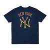 NEW YORK YANKEES WINTER WHISPER OCEANSIDE BLUE SHORT SLEEVE T-SHIRT