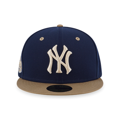 59Fifty Pack - Ocean Khaki New York Yankees Cooperstown Oceanside Blue 59Fifty Cap