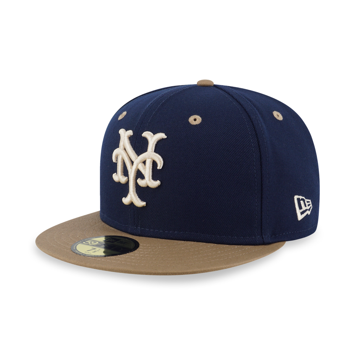 59Fifty Pack - Ocean Khaki New York Mets Cooperstown Oceanside Blue 59Fifty Cap