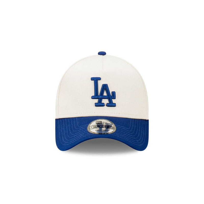 LOS ANGELES DODGERS ASG VINTAGE WHITE CHROME 2TONE BLUE VISOR 9FORTY AF CAP