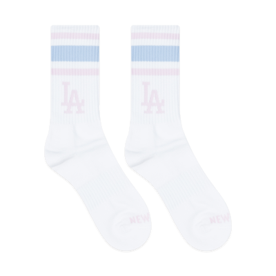 LOS ANGELES DODGERS SS24 WHITE SOCKS (2 PAIRS)